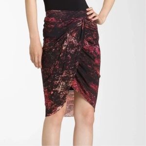 Helmut Lang Printed Jersey Skirt